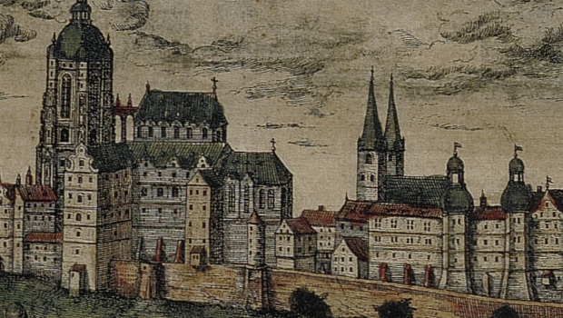 Kapitulní kostel v proměnách panoramatu Pražského hradu